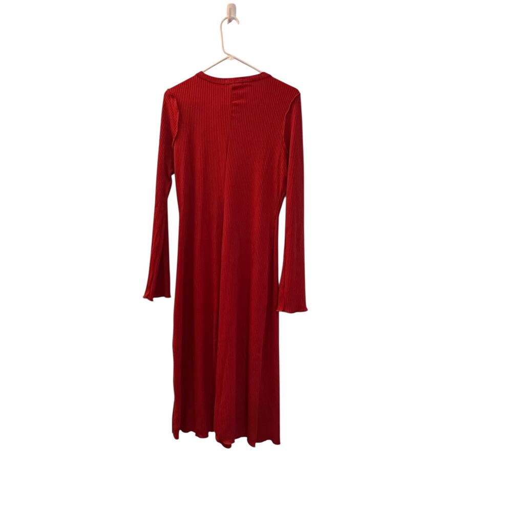 Culture Code Dress Womens Size 1X Ribbed Dress Color Red New with Tags - Picture 2 of 4